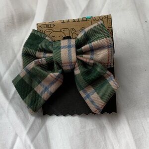 jcpenney Green Plaid Bow Hair Clip